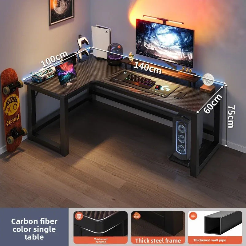 Mesa de Computador em L RK126 – Moderna, Resistente e Perfeita para Home Office & Gamer