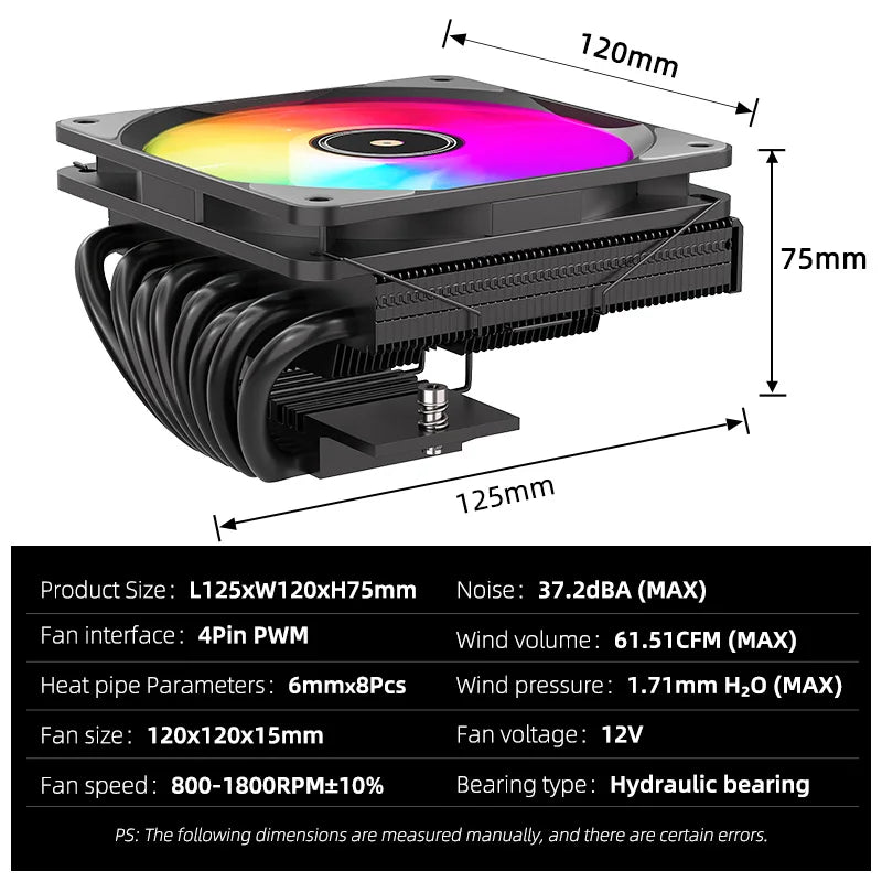 TEUCER TE-75 RGB – Refrigeração Poderosa em Design Compacto