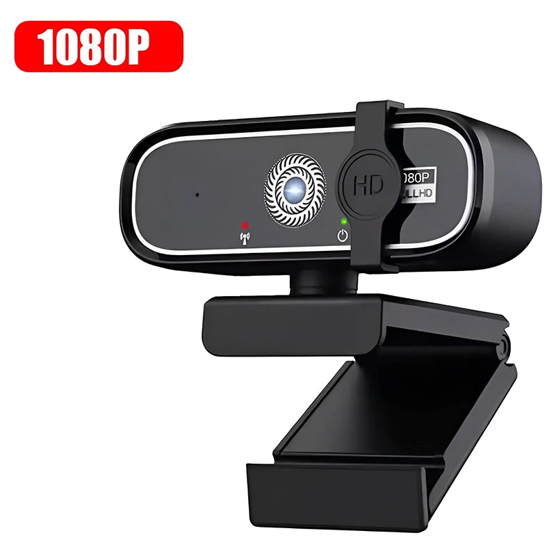 Webcam 4K HD com Microfone – Autofocus Ultra Nítido