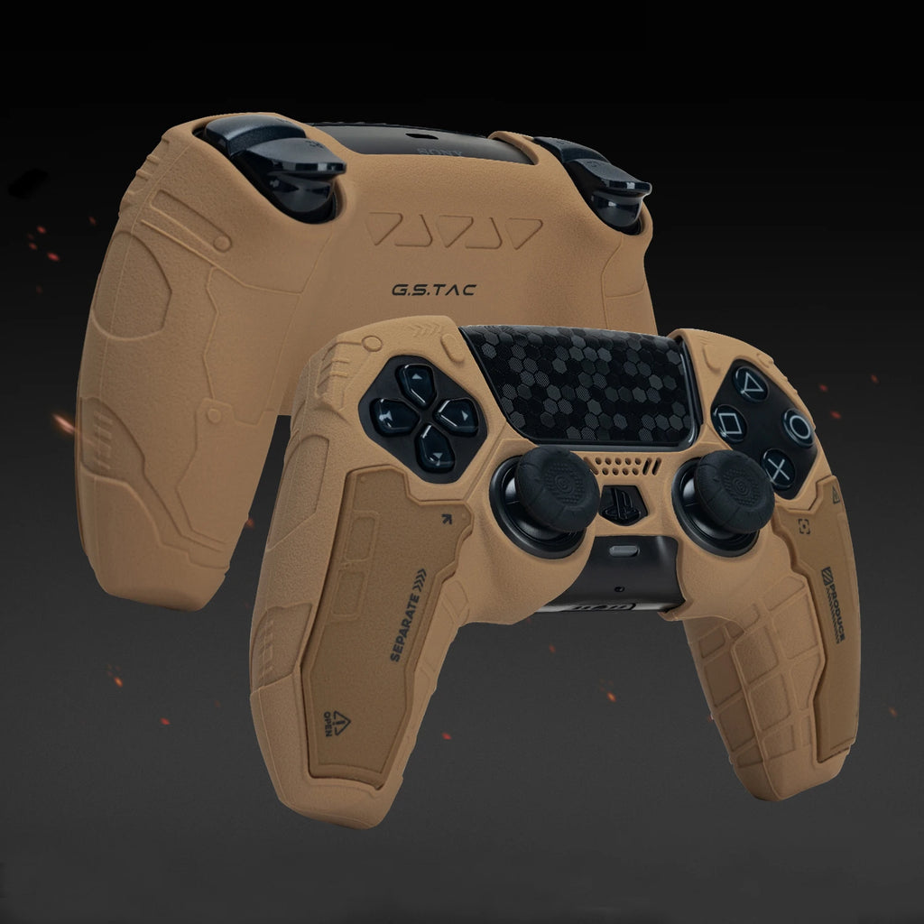Tactical Mecha Matte Silicone Soft Protector para PS5 DualSense: