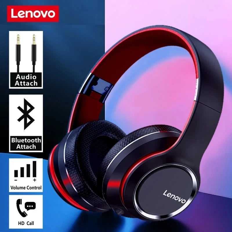 🎧 Lenovo HD200 Bluetooth Headphones – Som HIFI, Conforto e Liberdade Sem Fios!
