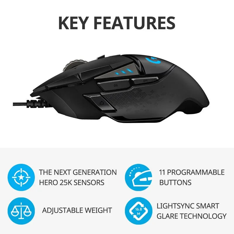 🖱️ Mouse Gamer Logitech G502 HERO