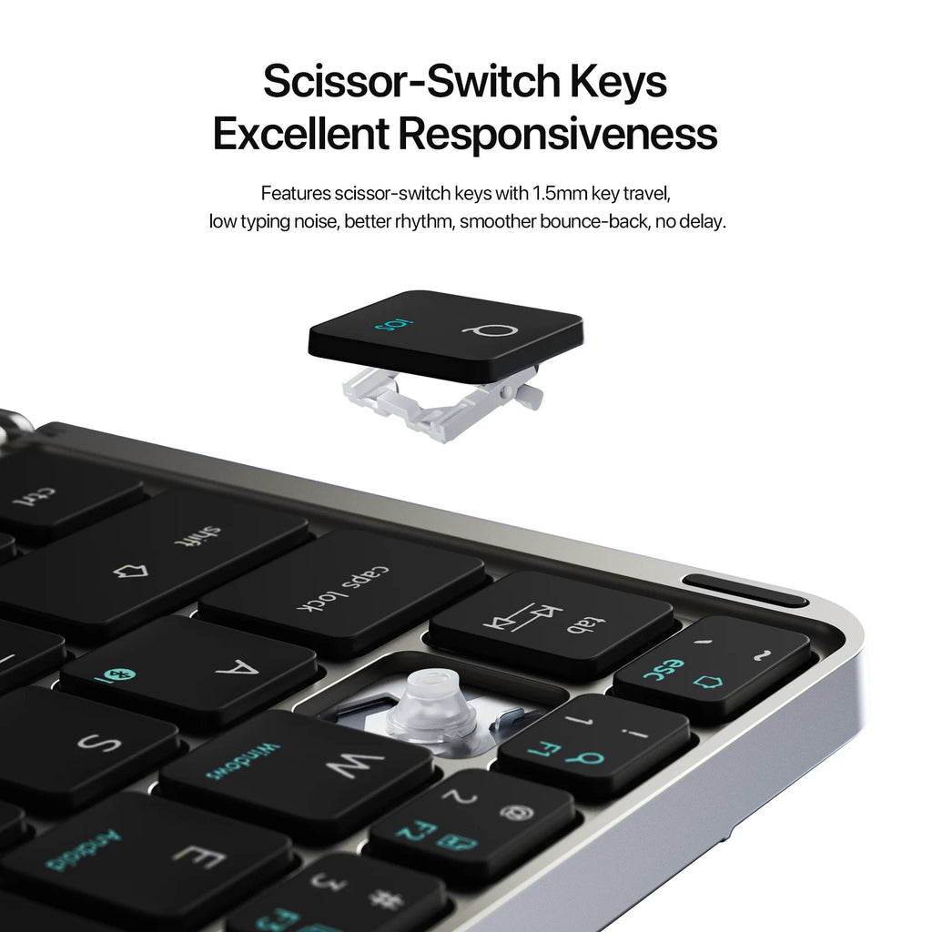 PHONEPACE Multifunctional Foldable Bluetooth Keyboard – Poder, Portabilidade e Estilo!