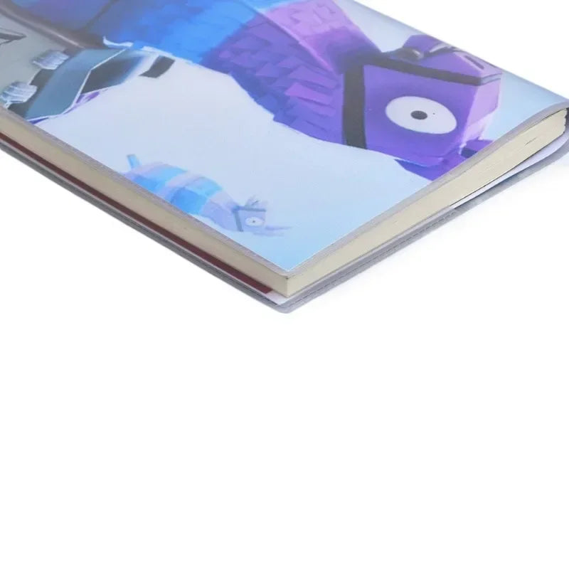 Caderno Fortnite Anime A6 | Diário Escolar PVC Impermeável | Notebook Gaming Temático | Material Escolar Gamer | Bloco Notas Estudante | Journal Criativo Cartoon | Presente Fãs Fortnite | 9x13cm Portátil