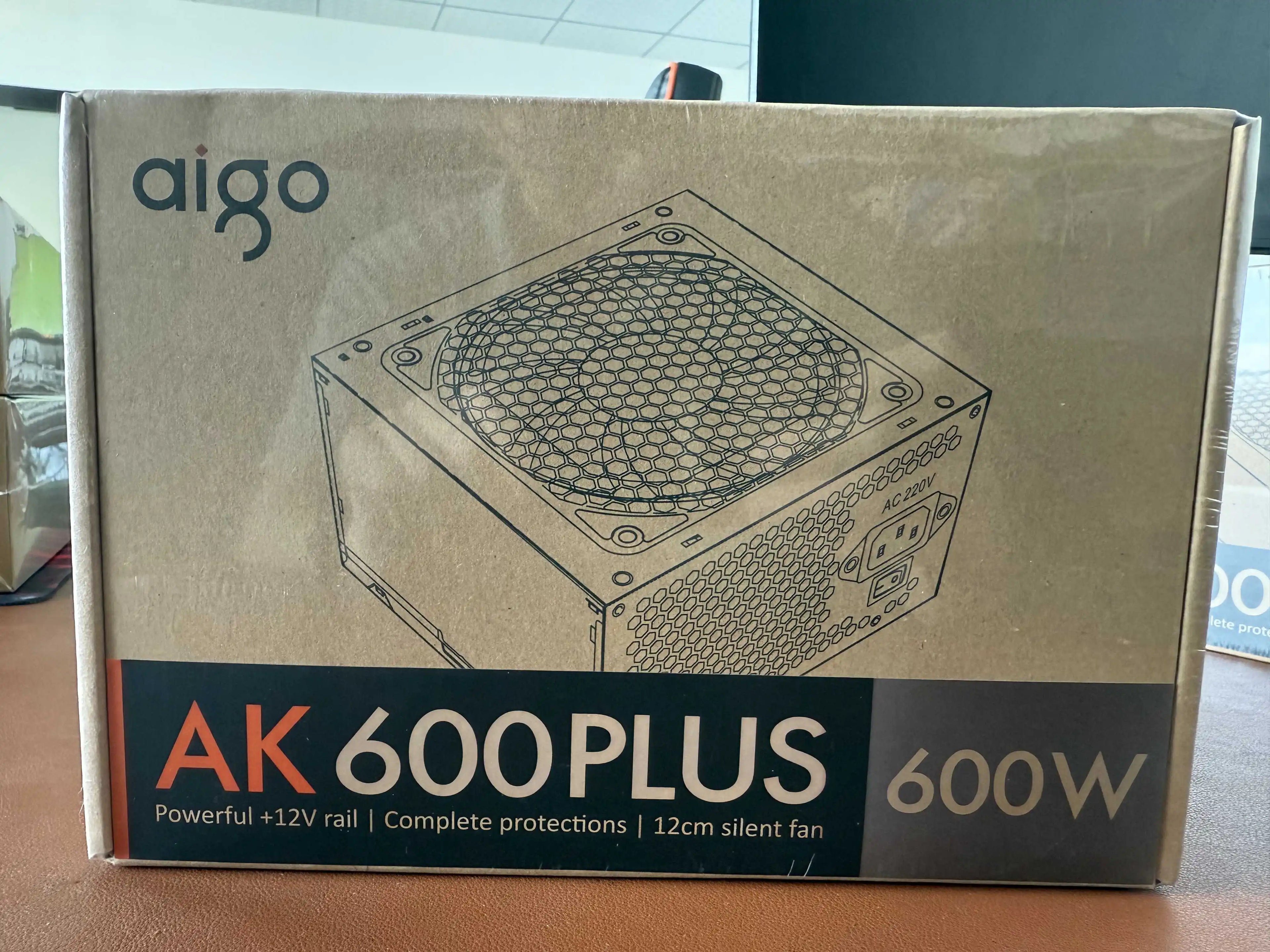 Aigo AK 500W–1000W ATX Power Supply | Gaming PSU for Desktop and Mining | High Stability, Silent 120mm Fan, 80% Efficiency, 20+4 Pin 