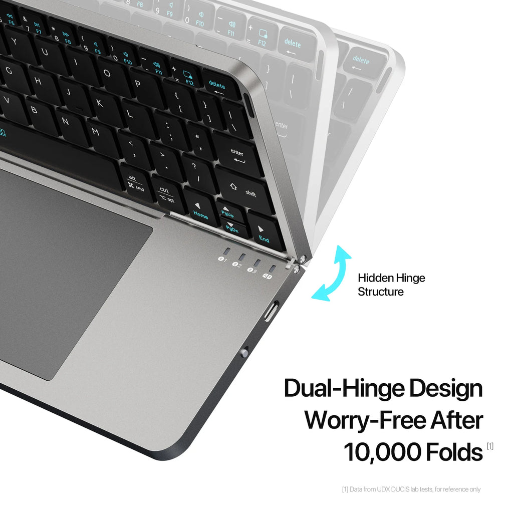 PHONEPACE Multifunctional Foldable Bluetooth Keyboard – Poder, Portabilidade e Estilo!