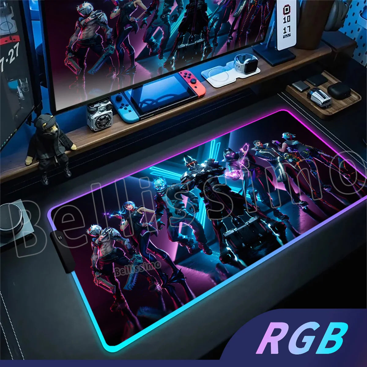 🎮 Mouse Pad Gamer RGB Fortnite — Alta Definição e Desempenho Profissional!