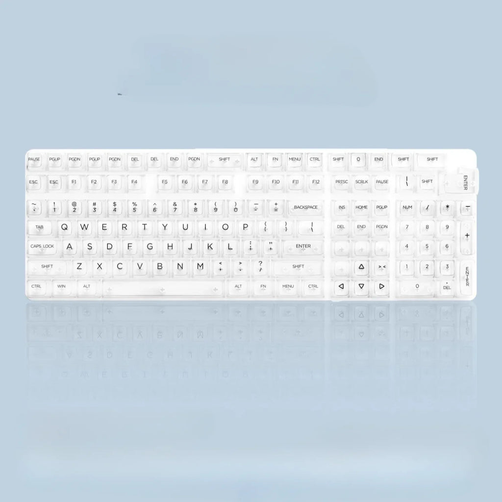 Keycaps Transparent Ice Dawn – 132 Teclas | CBSA Profile