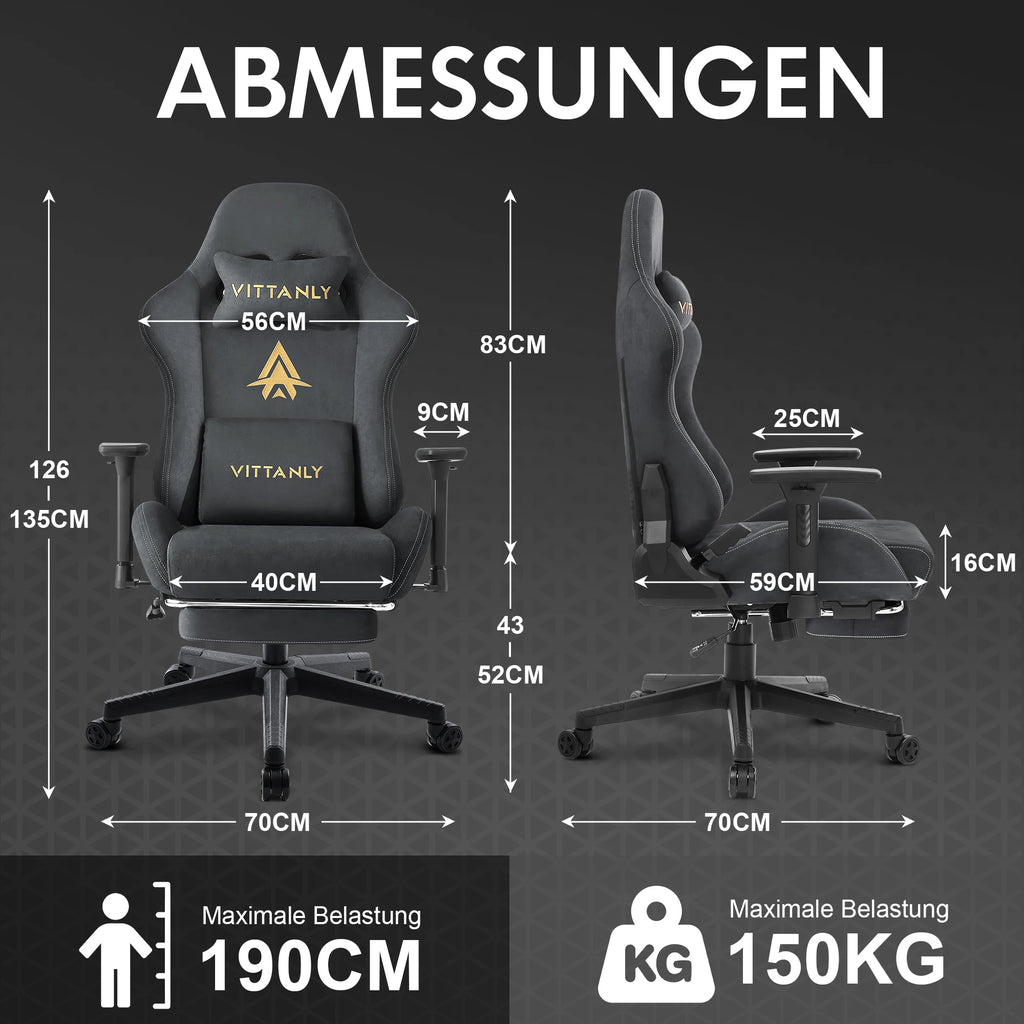 🕹️ Ergonomic Red Gaming Chair – Conforto, Estilo e Desempenho em Cada Partida