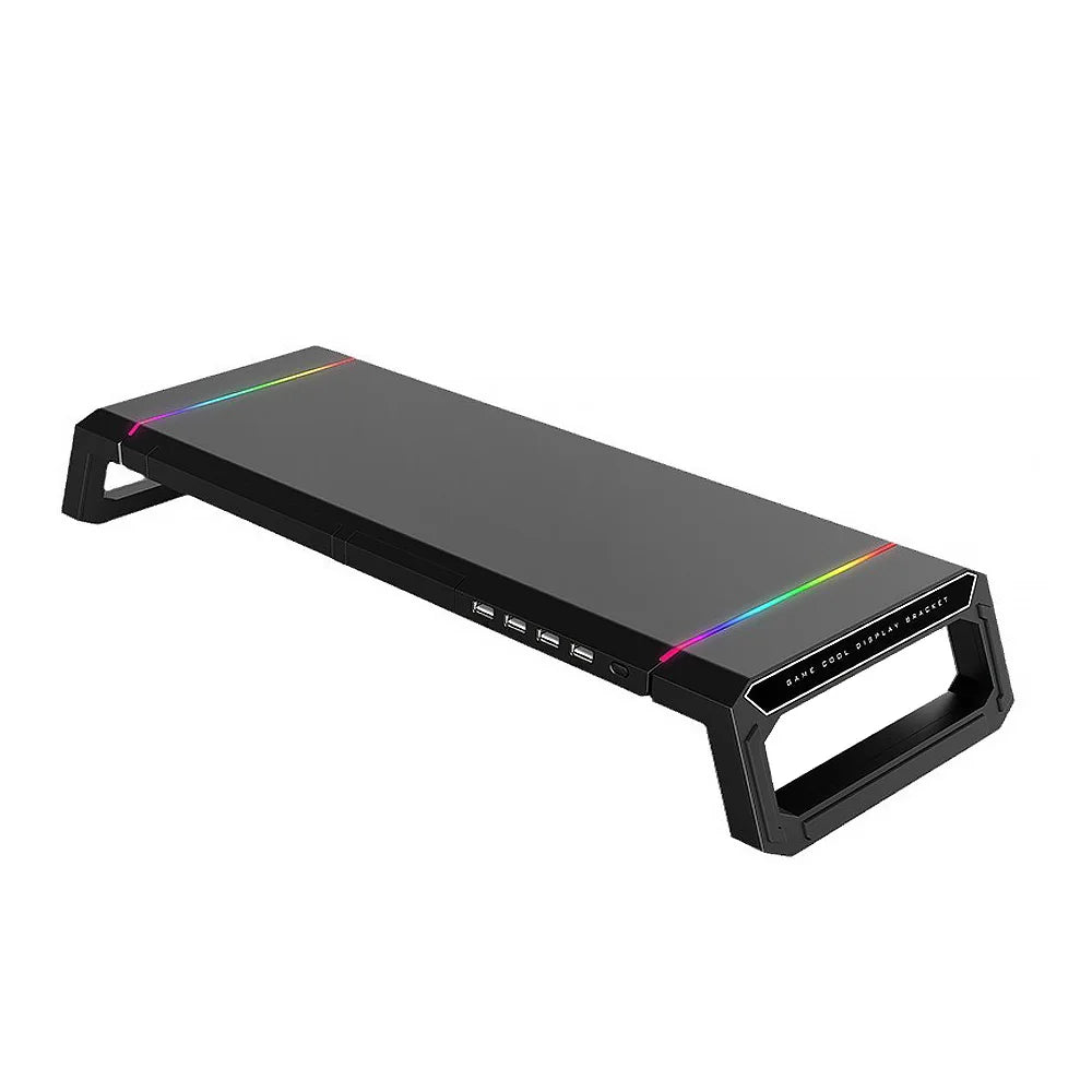 Suporte de Monitor Gamer RGB + 4x USB 3.0