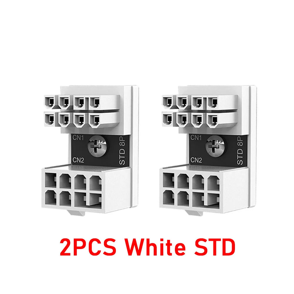 APWIKOGER ATX 8 Pin Female to Male 180 Degree Angled Connector Adapte 