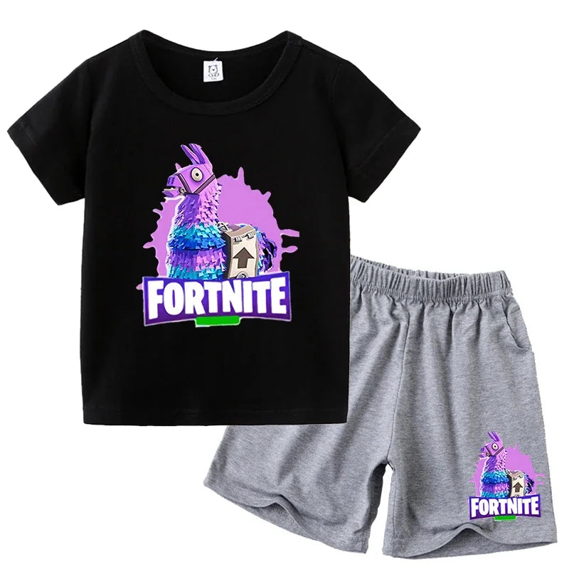 🕹️ Conjunto Infantil Fortnite – Estilo e Aventura em Cada Batalha!
