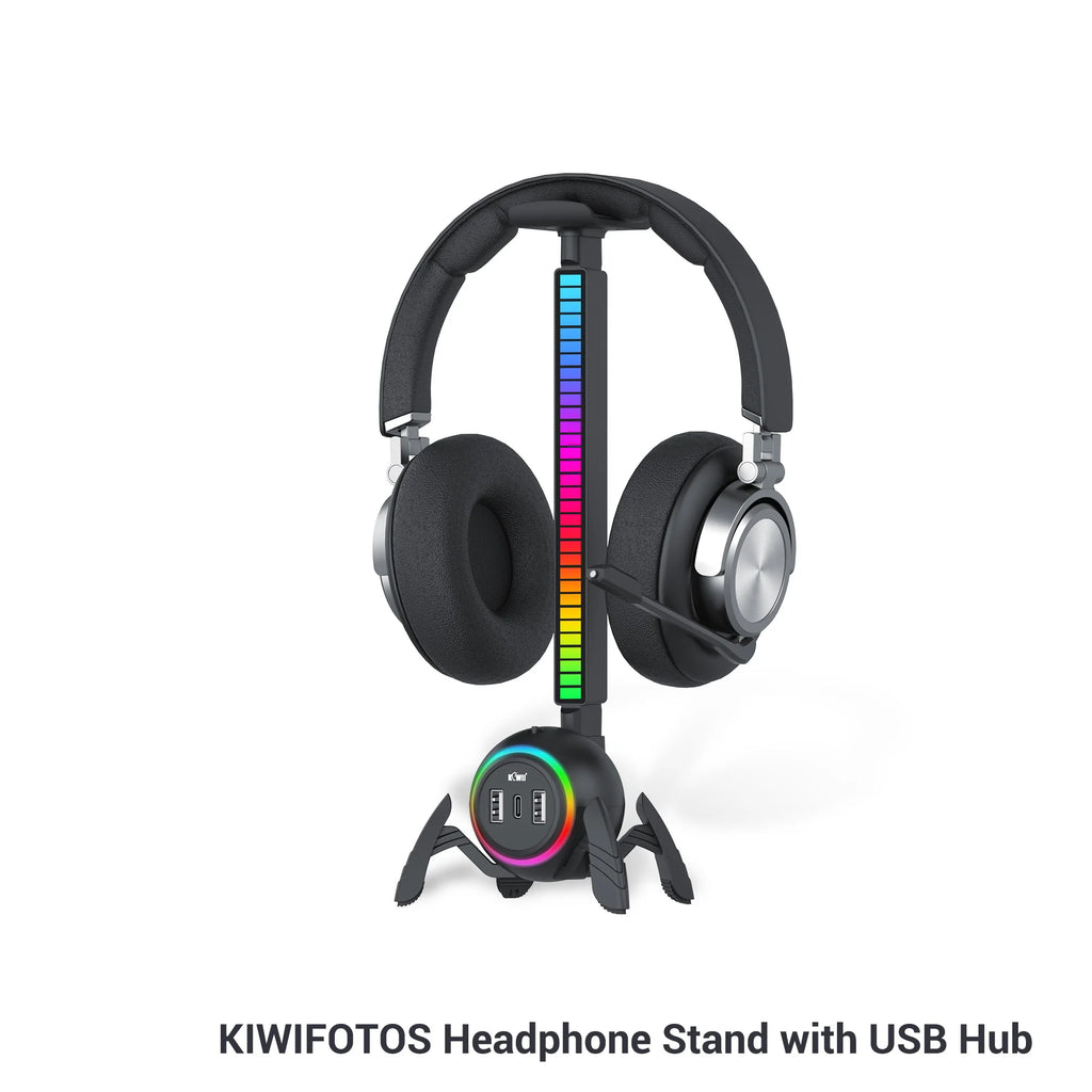 🎧🕷️ Suporte para Headset Spider RGB – Transforme sua Mesa Gamer em um Show de Luzes! 🕷️🎧