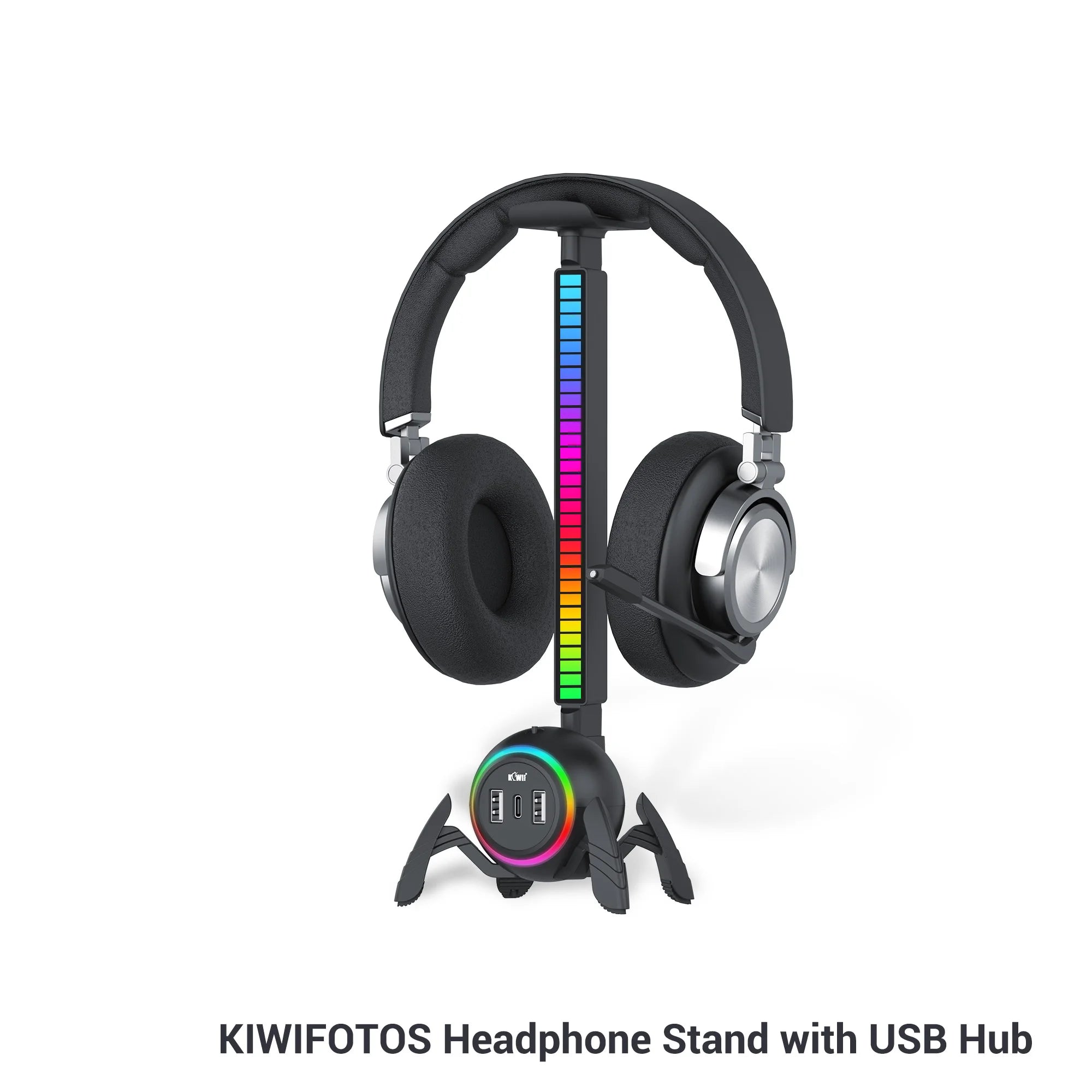 🎧🕷️ Suporte para Headset Spider RGB – Transforme sua Mesa Gamer em um Show de Luzes! 🕷️🎧