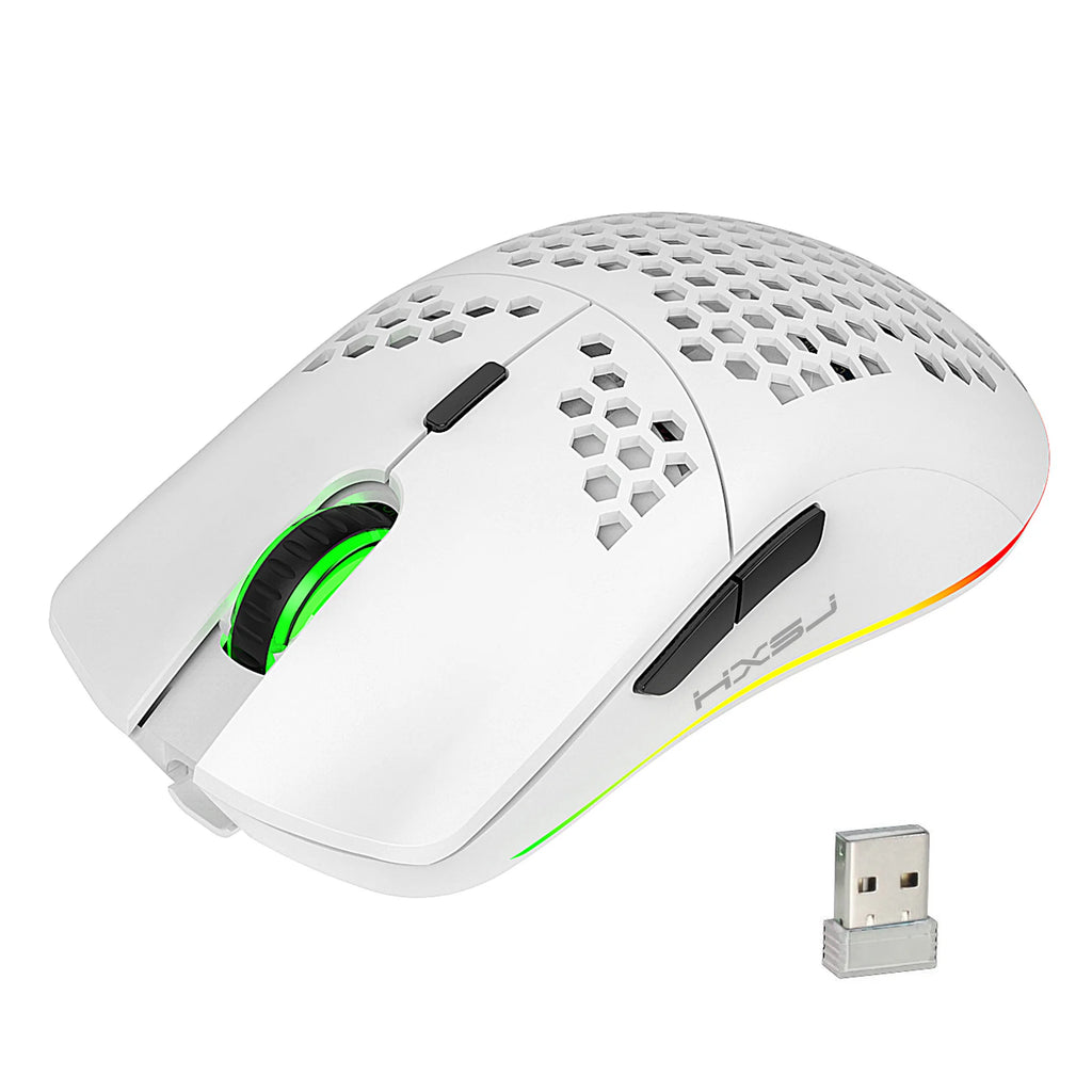 Mouse Gamer Sem Fio RGB Recarregável 3600 DPI – Alta Precisão e Estilo