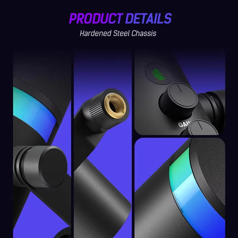 🎧 MovingMic NV7 – Microfone Profissional USB/XLR para Streaming, Podcast e Gaming