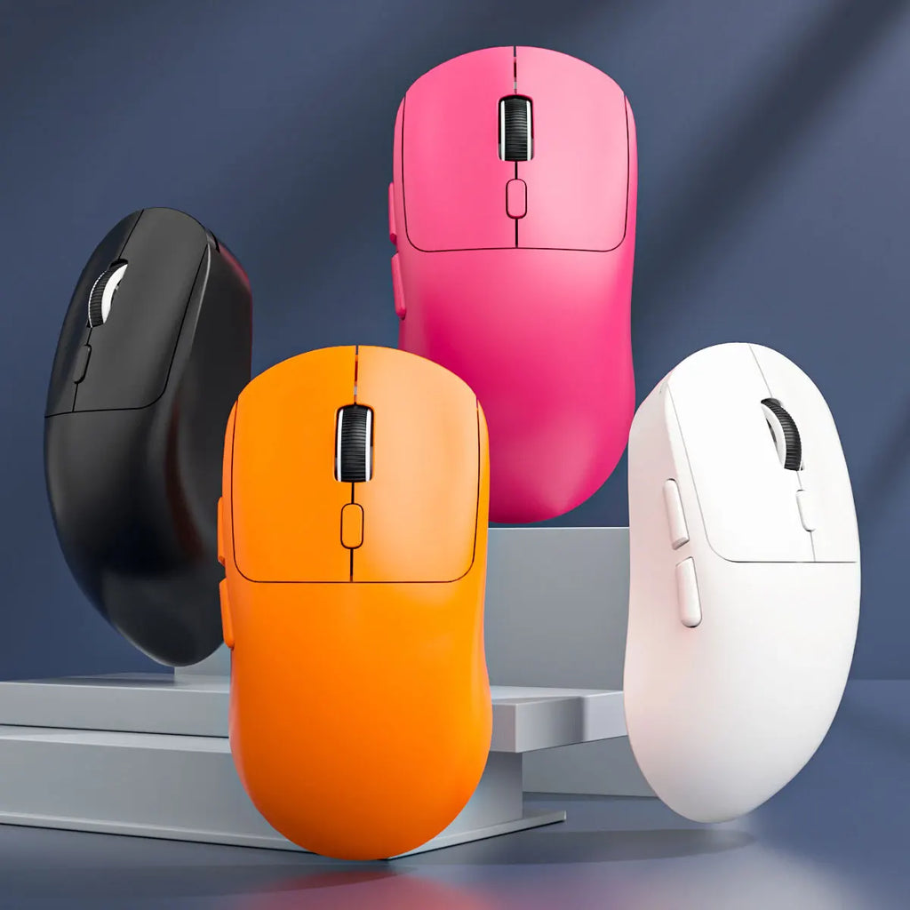 Mouse Gamer Wireless Recarregável YTYIN 6400 DPI | Bluetooth + 2.4G | Silencioso | Alta Precisão para PC, iPad, Notebook