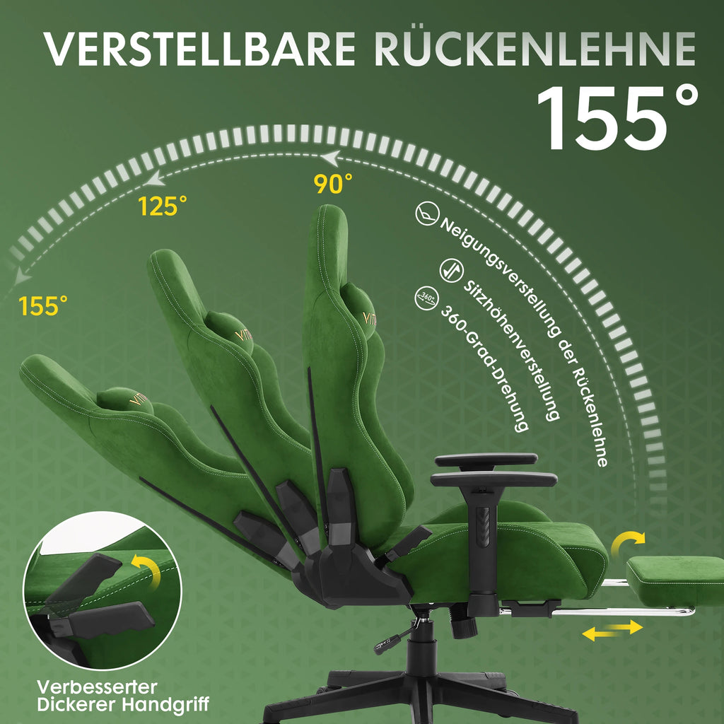 🕹️ Ergonomic Red Gaming Chair – Conforto, Estilo e Desempenho em Cada Partida
