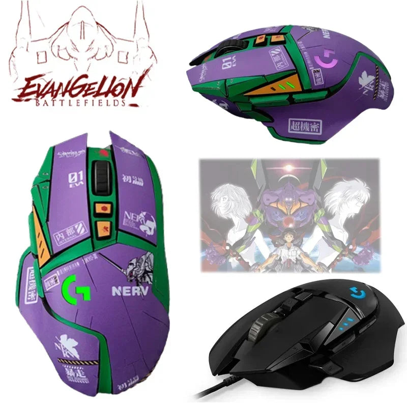 Evangelion Anti-Slip Sticker for Logitech G502 Mouse 