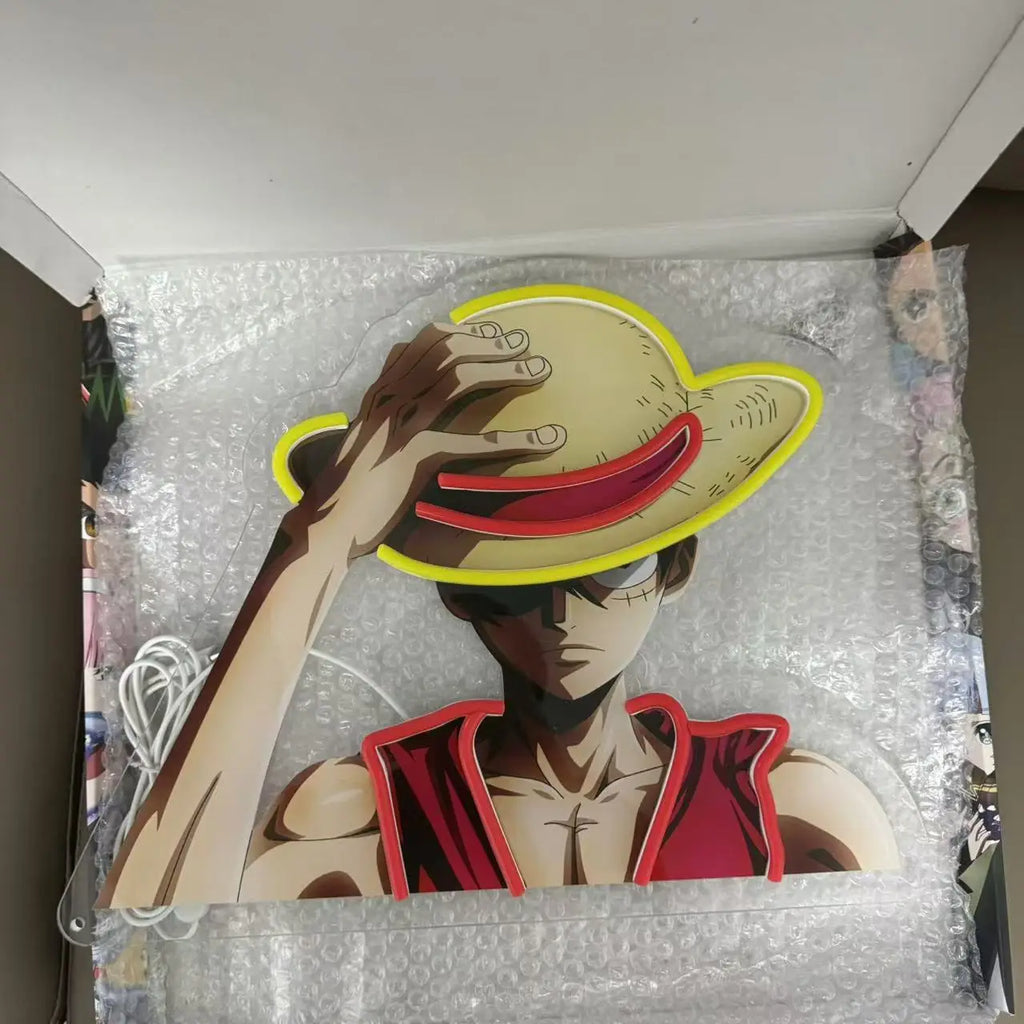 Néon LED ONE PIECE – Luffy | Decoração Gaming