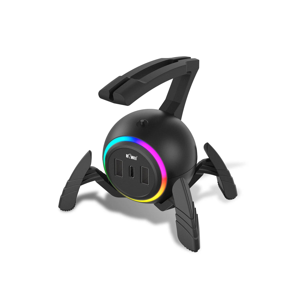 🕷️🖱️ Mouse Bungee Gamer RGB com Hub USB – Organização, Estilo e Precisão! 🖱️🕷️