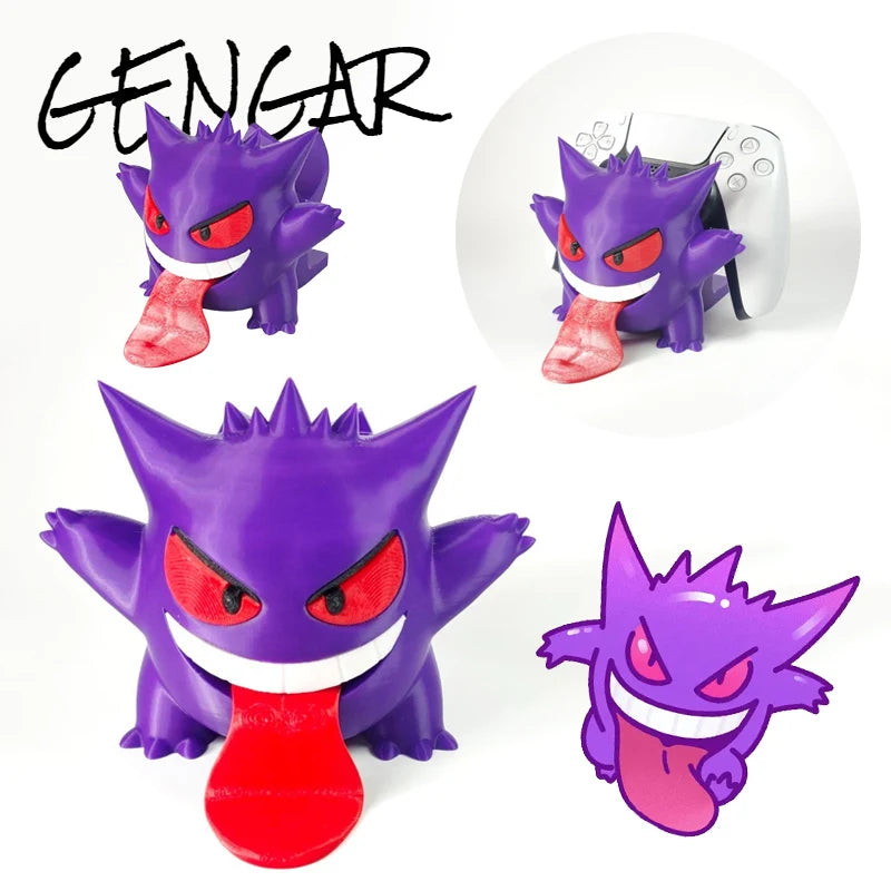 👾✨ Anime Gengar Universal Gamepad Stand – Suporte para Controle PS5/PS4/PS3/Switch/Steam