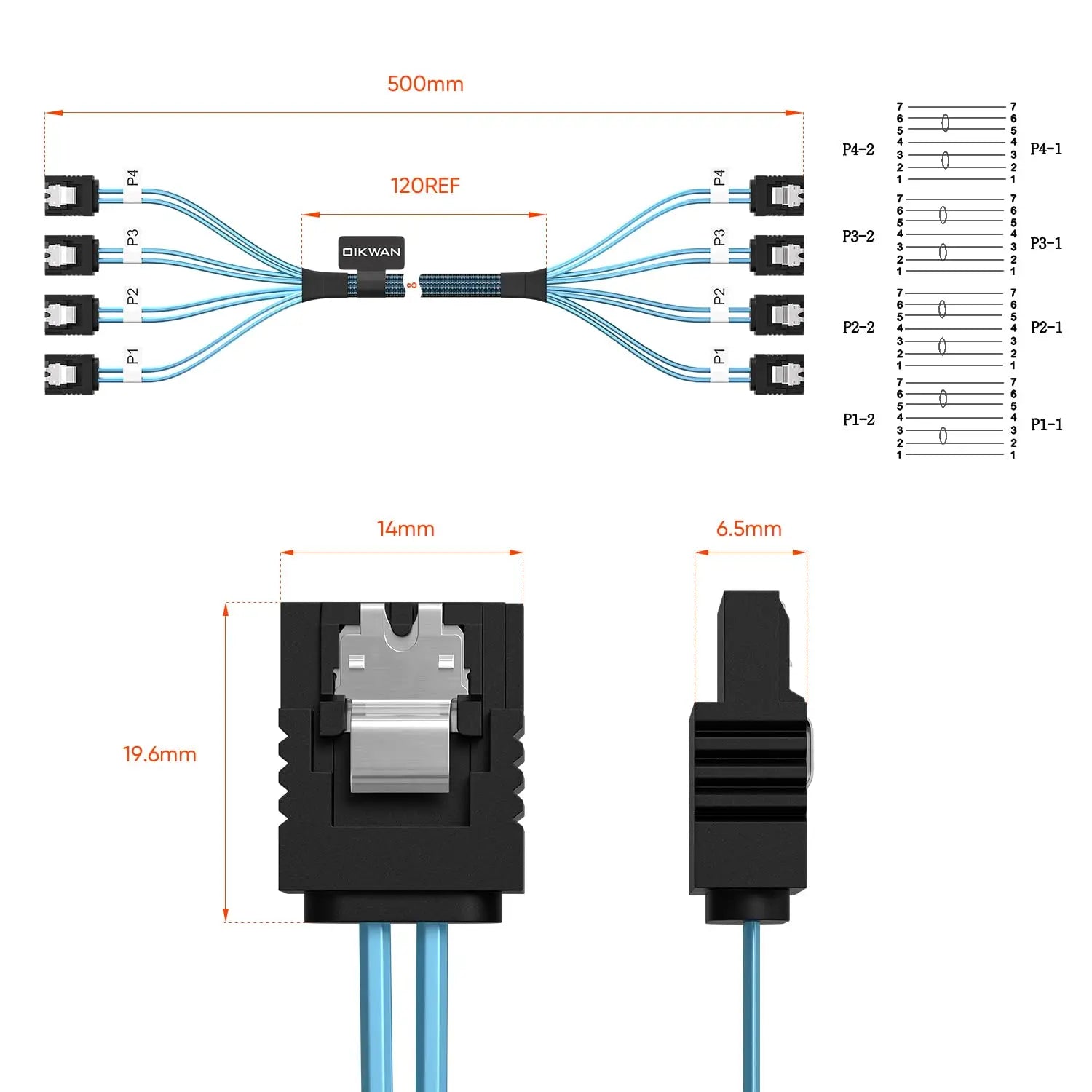 CABO SATA III 6Gbps – CONEXÃO RÁPIDA E ESTÁVEL PARA HDD E SSD!