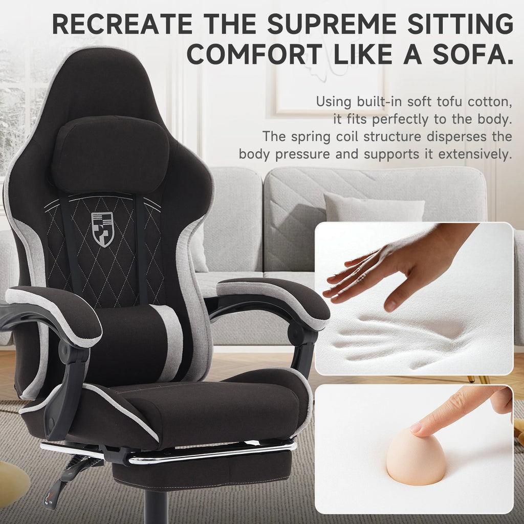 Gaming Chair Ergonômica com Apoio para os Pés