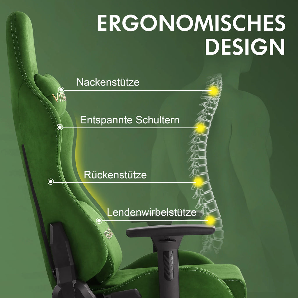 🕹️ Ergonomic Red Gaming Chair – Conforto, Estilo e Desempenho em Cada Partida