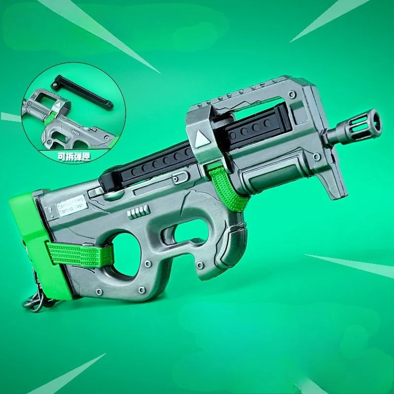 🔑🎮 Chaveiro Fortnite – Modelo Submachine P90 | Anime & Cartoon