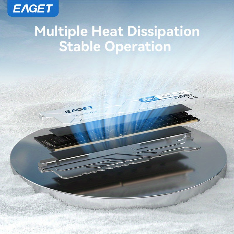 🔥 EAGET DDR4 16GB 3200MHz Gaming RAM – Desempenho, Estabilidade e Estilo em Cada Jogada! 💻⚡