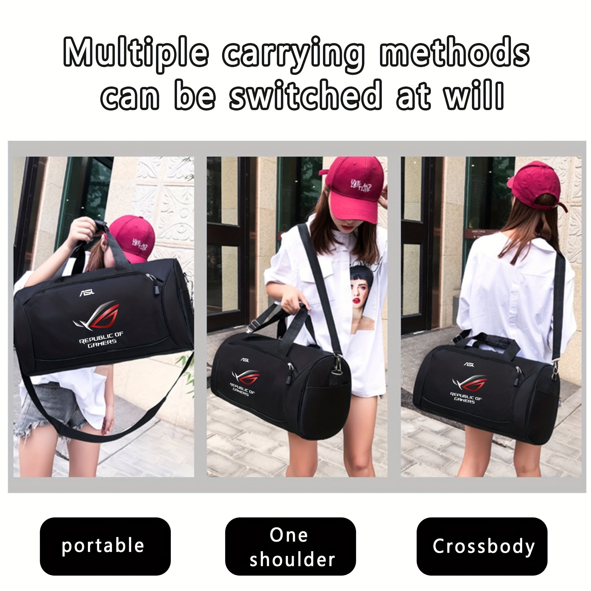 🎒 Bolsa de Viagem ROG Player’s Domain – Estilo, Resistência e Espírito Gamer em Movimento! 💪🎮