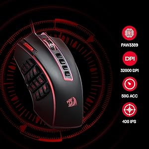 🐉 Redragon M990 MMO Gaming Mouse – Potência, Precisão e Controle Total