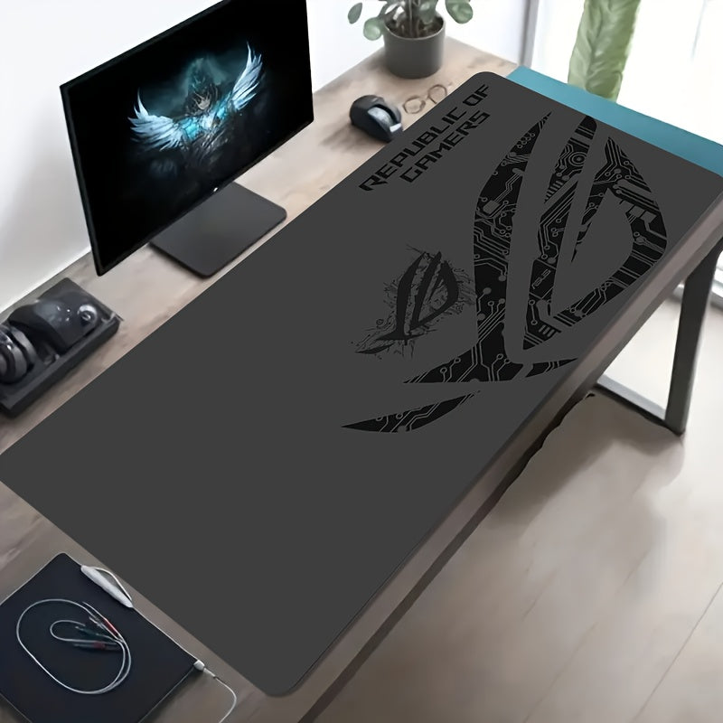 🖱️ Mouse Pad Gamer Grande com Design de Placa de Circuito – Base Antiderrapante e Superfície Lavável! ⚡