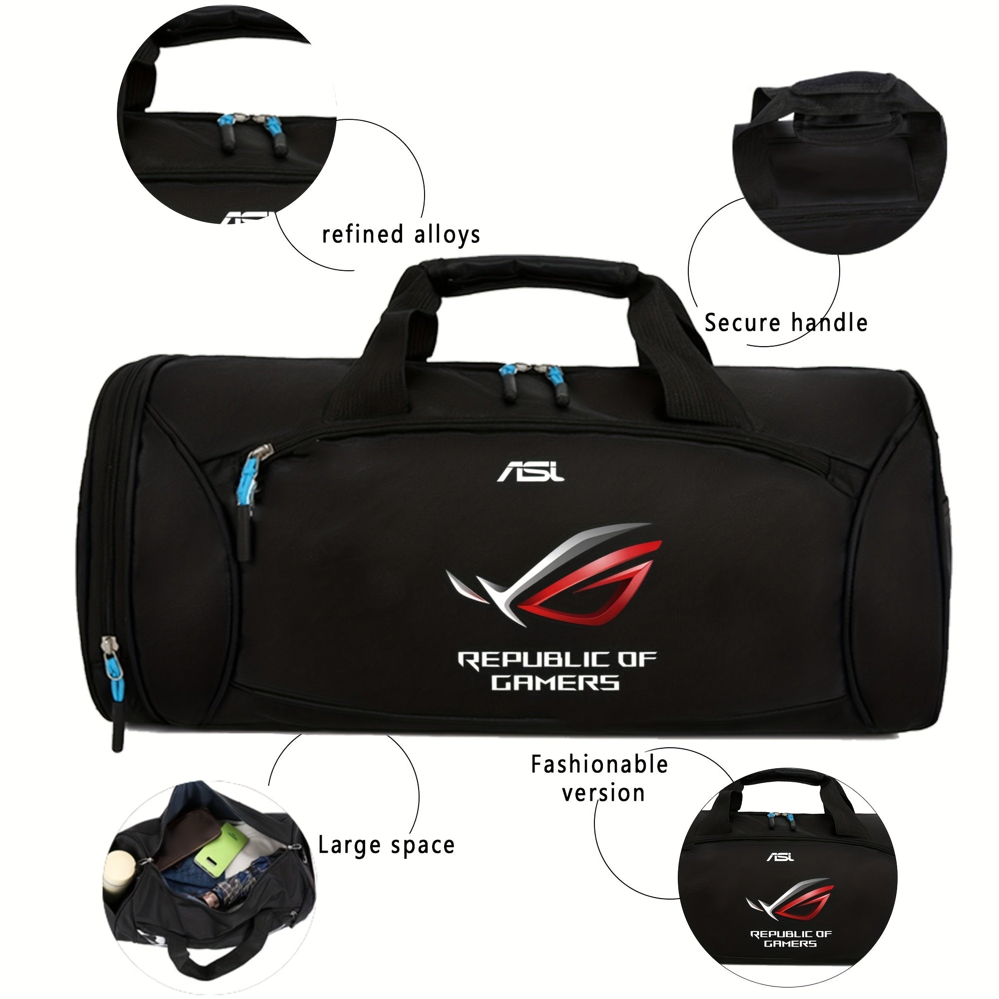 🎒 Bolsa de Viagem ROG Player’s Domain – Estilo, Resistência e Espírito Gamer em Movimento! 💪🎮