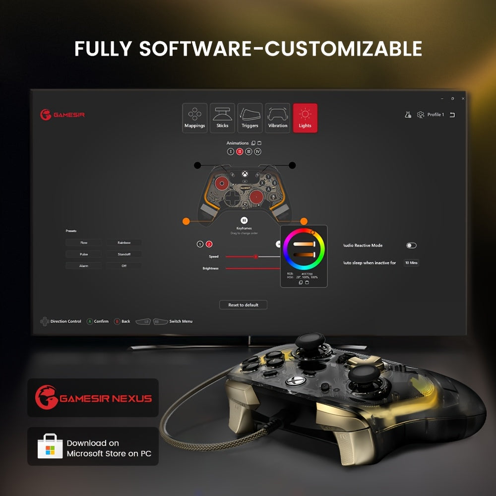 🎮✨ GameSir Kaleid Flux – O Controle RGB Transparente Que Eleva Seu Jogo a Outro Nível! ✨🎮